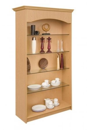 Click Here To Enlarge This Photo Of Loxley Open Front Display Unit with 4 Glass Shelves