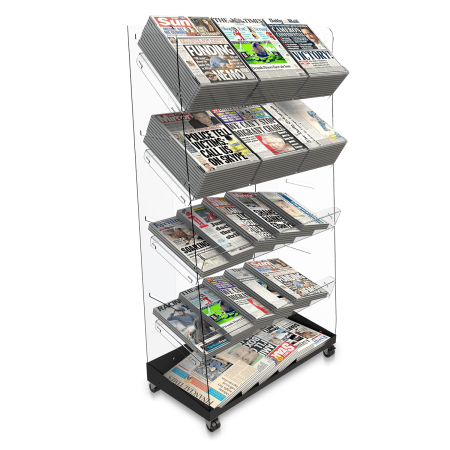 Click Here To Enlarge This Photo Of Bartuf Flexi-News Tall Triple Tower