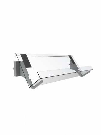 Click Here To Enlarge This Photo Of Bartuf 1 Tier 160mm Vertical News Shelf