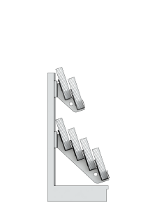 Bartuf 6 Tier Super Low Gondola Magazine Bay