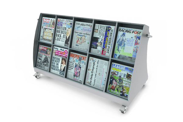 Click Here To Enlarge This Photo Of Bartuf Low Level Outside News Display