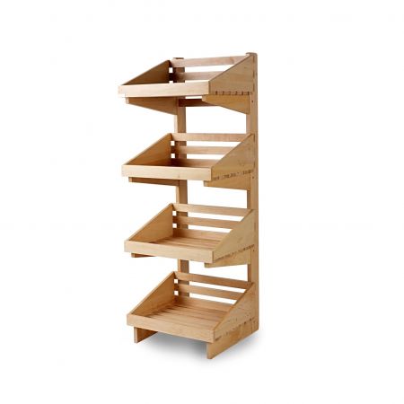 Click Here To Enlarge This Photo Of 4 Tier Wooden Floor Display Stand