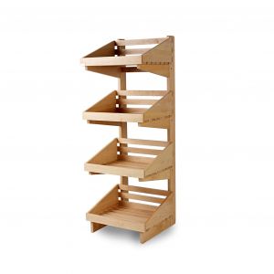 4 Tier Wooden Floor Display Stand