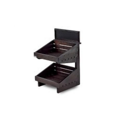 Click Here To Enlarge This Photo Of Dark 2 tier wooden counter top stand