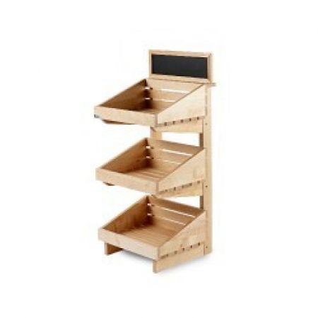 Click Here To Enlarge This Photo Of 3 Tier Counter Top Wooden Display Stand