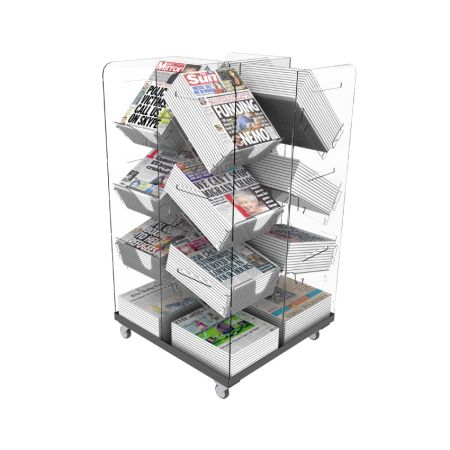 Click Here To Enlarge This Photo Of Bartuf  Compact Cube Newspaper Display