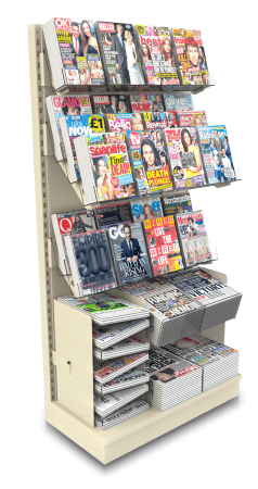 Click Here To Enlarge This Photo Of Bartuf 11 Facings Flexi-News 3QTR Magazine Wall Bay