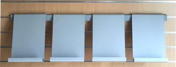 Click Here To Enlarge This Photo Of Aluminium Brochure Holders with Rails
