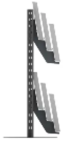 Click Here To Enlarge This Photo Of Bartuf Queue Management 3 Tier Magazine Display