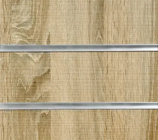 Click Here To Enlarge This Photo Of Rustic Oak Slatwall Panels - 2400mm x 1200mm