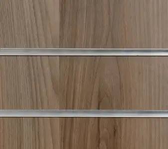 Light Walnut Slatwall Panels - 2400mm x 1200mm