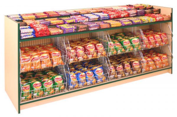 Click Here To Enlarge This Photo Of Stepped Confectionery & Crisp Display Counter - Castle Range
